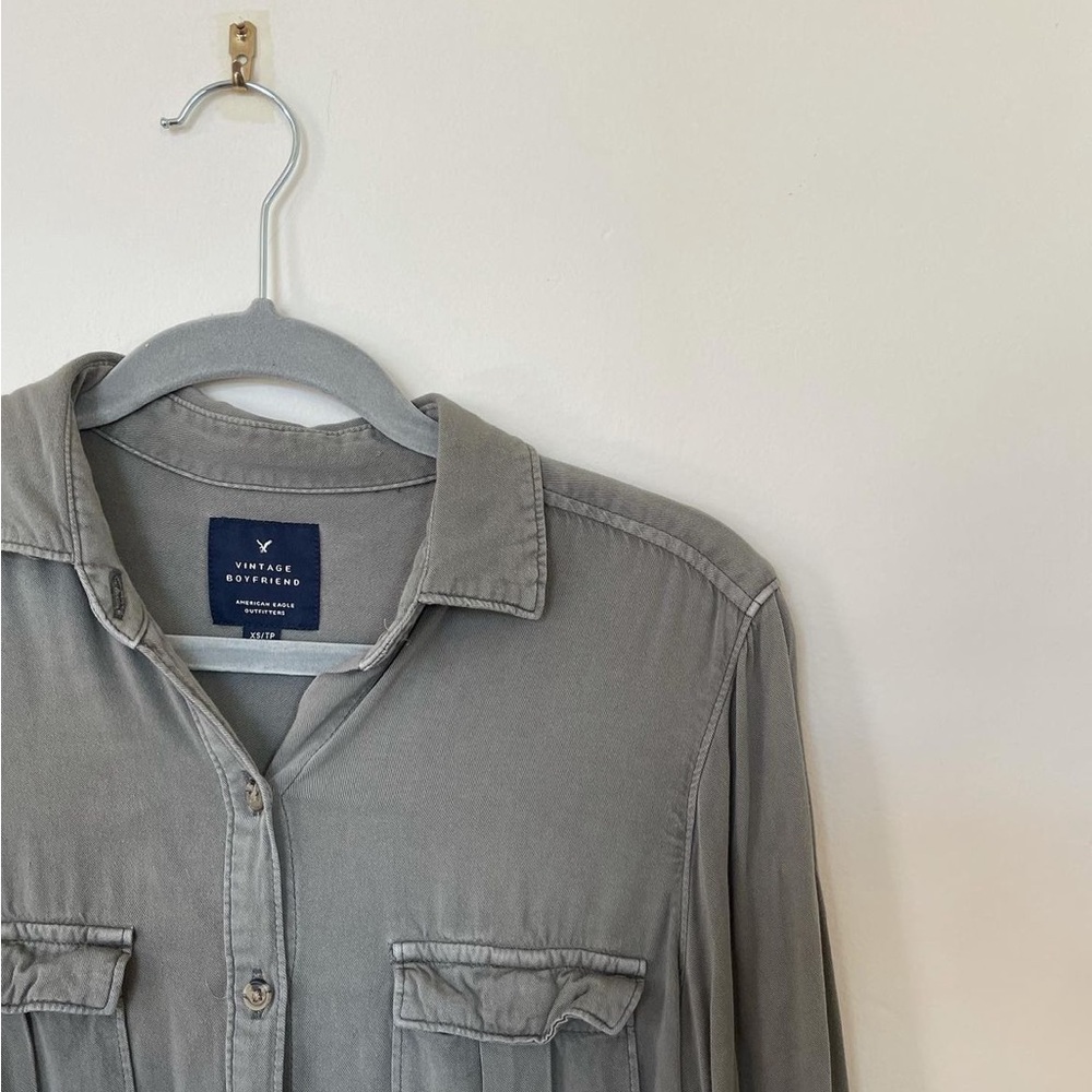 American eagle green button down - Picture 3 of 5